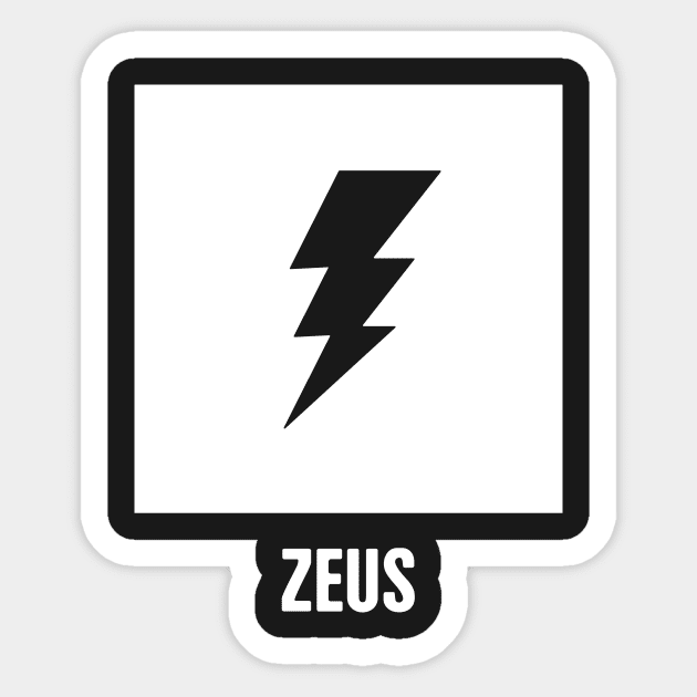 Zeus | Greek Mythology God Symbol Sticker by MeatMan